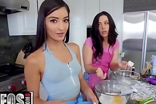 Share My BF - (Whitney Wright, Lucas Frost, Emily Willis) - Topless Baking - MOFOS