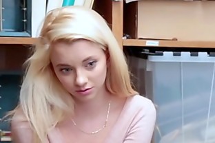 Tighty teen thief punish fucked for stealing by security