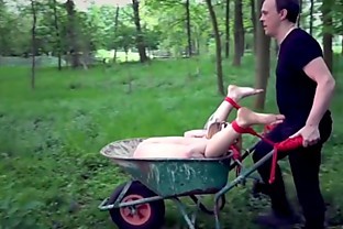 Bdsm bondage slave domination pain from the master the young slave