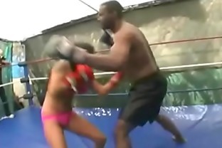 Fierce Latina Beats Down Black Guy