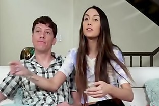 Brother And Sister Fight For Remote And Fuck- Natalia Nix