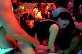 Gorgeous bitches gets fucked in club