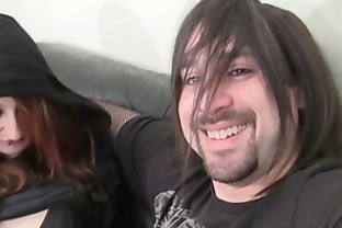 Emo babes having fun with the pulsating boner