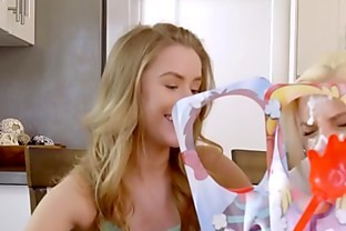 Cum covered step sister