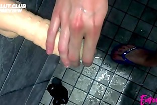 Public Big Clit Masturbation in the Gym Locker Room Shower []