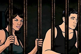 Archer Hentai - Jail sex with Lana
