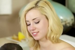 Haley Reed gives soapy massage