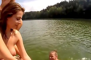 Dutch teens show pussies