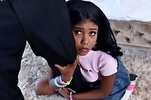 Black babysitter gets caught masturbating