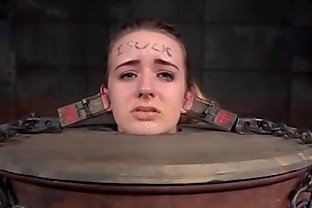 Heeled bdsm teen dominated while in chains