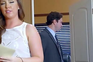 Big ass office bitch gets anal drilled by her boss
