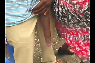 Huge! Big Black Dick Flash in Public Bus Stop