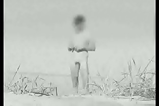 Huge vintage cock at a German nude beach