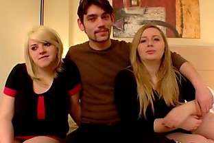 Blonde cousins introducing the guy they started having sex with
