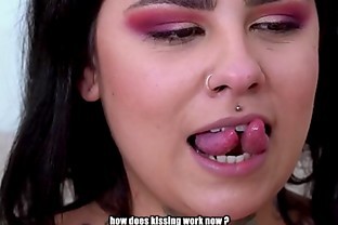 Bizarre Tongue Triple Kissing